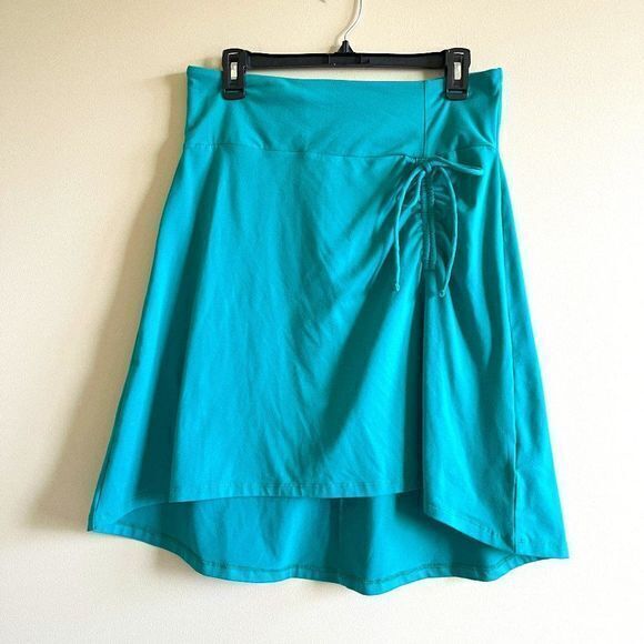 The North Face Women's Green High Low Hem Side Tie Stretch Skirt Size M Athletic - Picture 1 of 6